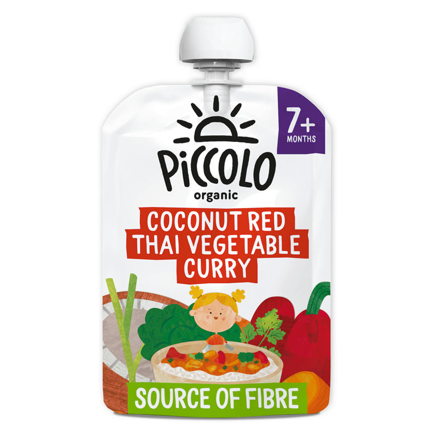 Piccolo Organic Coconut Red Thai Vegetable Curry 7+ Months 130g