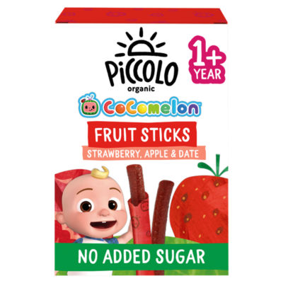 Piccolo Fruit Sticks Strawberry Apple 4x17g , imported from the UK