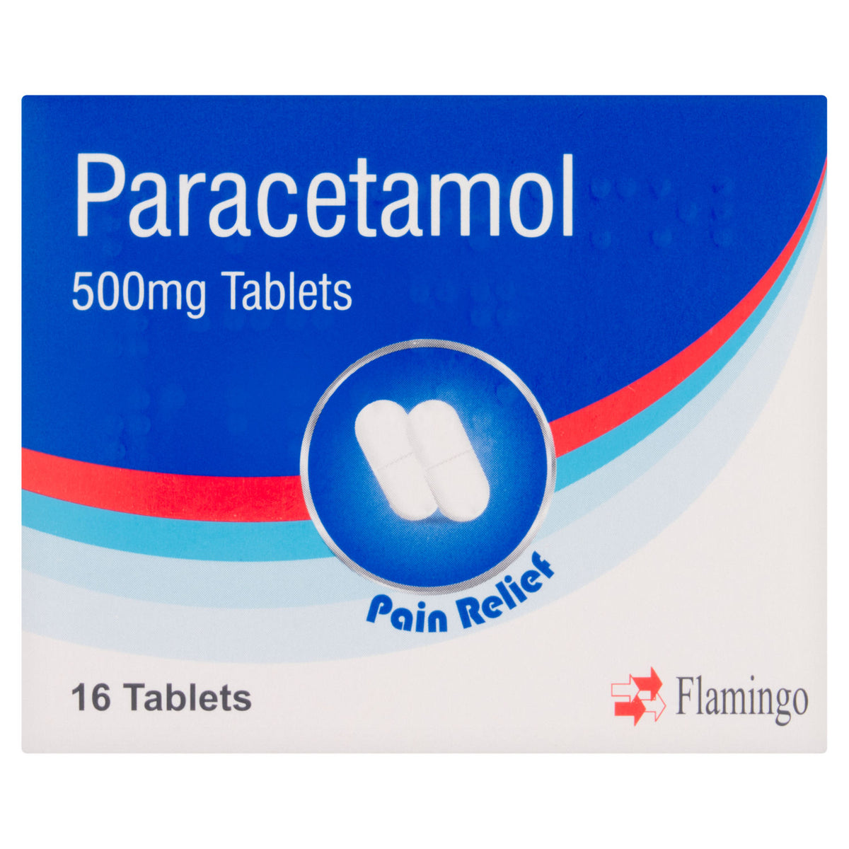 Flamingo Paracetamol 500mg 16 tablets - British product