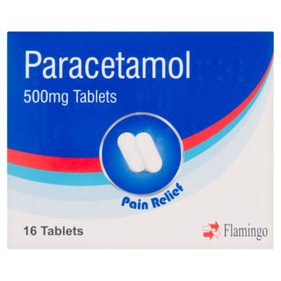 Flamingo Paracetamol 500mg 16 tablets - British product