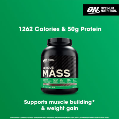 Optimum Nutrition weight gain protein powder chocolate flavour 2.73kg - British product