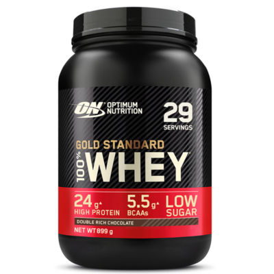 Optimum Nutrition whey protein powder double rich chocolate 899g - British product