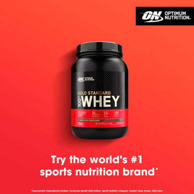 Optimum Nutrition whey protein powder double rich chocolate 899g - British product