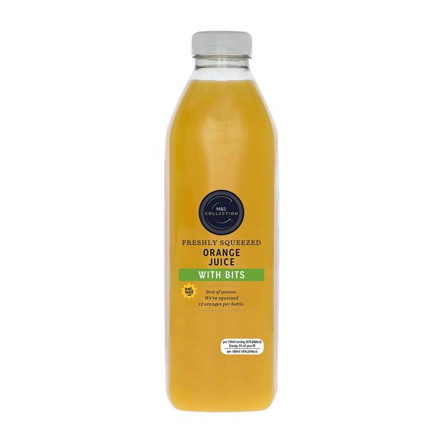 M&S Freshly Squeezed Orange Juice with Bits   1L GOODS M&S   