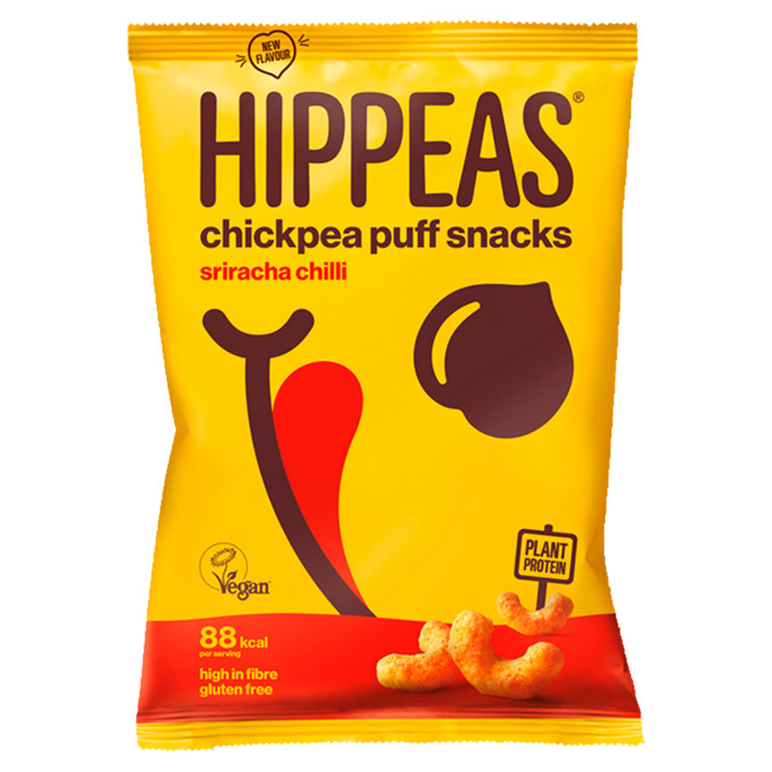 HIPPEAS Chickpea Puff Snacks Sriracha Chilli GOODS ASDA   