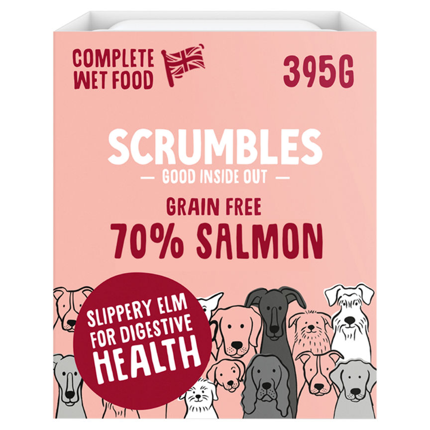 Scrumbles 70% Salmon Complete Wet Food 395g GOODS ASDA   