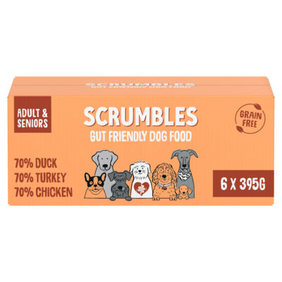 ASDA Scrumbles Complete Wet Food for Dogs All Lifestages 6 x 395g- Buy online at McGrocer