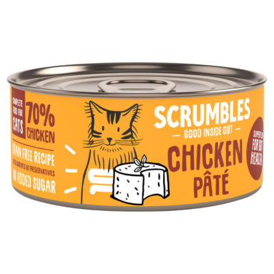 Scrumbles Hähnchen in Pastete Nassfutter für Katzen 80g