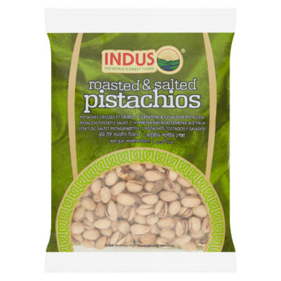 Indus roasted and salted pistachios, UK version