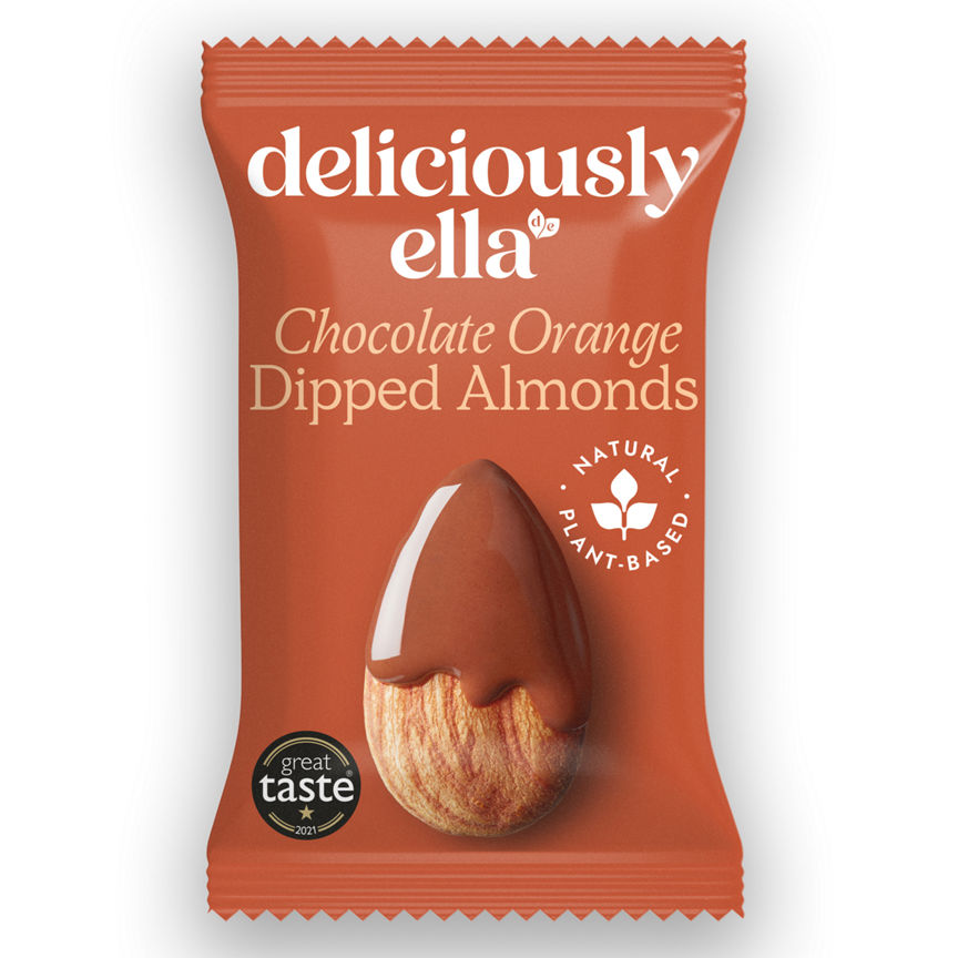 Deliciously Ella Chocolate Orange Dipped Almonds 27g GOODS ASDA   