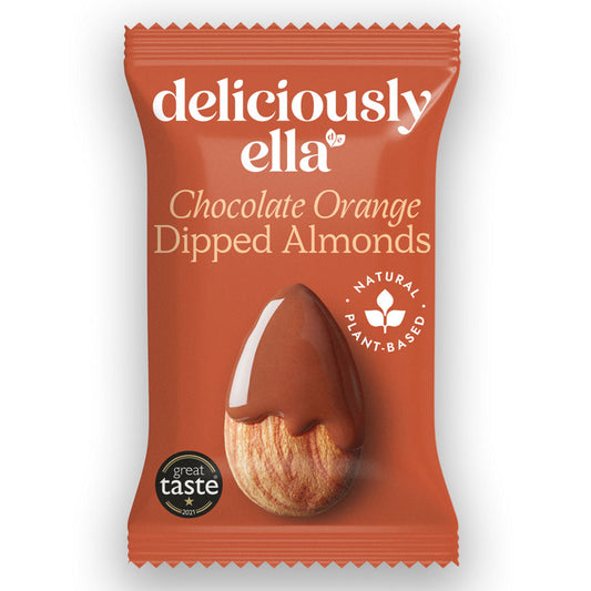 Deliciously Ella Chocolate Orange Dipped Almonds 27g GOODS ASDA   