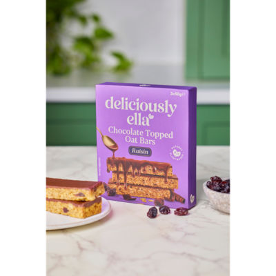 Deliciously Ella raisin chocolate oat bars 3 x 50g - British product