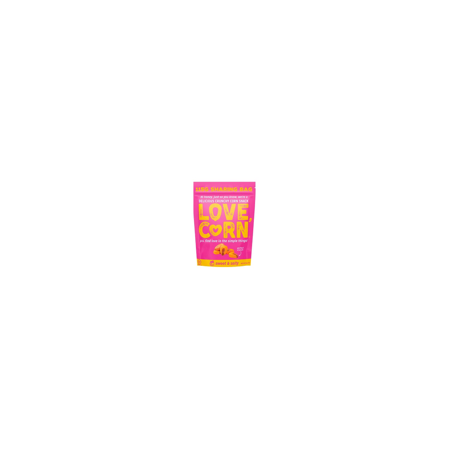 LOVE CORN Sweet & Salty Delicious Crunchy Corn 115g