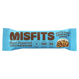 Misfits Plant-Powered Choc Protein Bar White Choc Cookies 'N Cream Flavour GOODS ASDA   