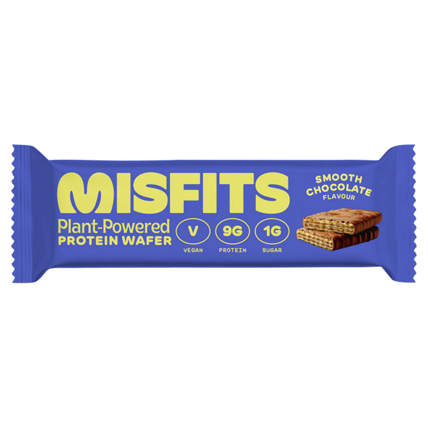 Misfits Plant-Powered Protein Wafer Smooth Chocolate Flavour 37g