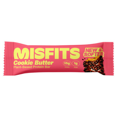Misfits Cookie Butter Flavour Plant-Based Protein Bar 50g
