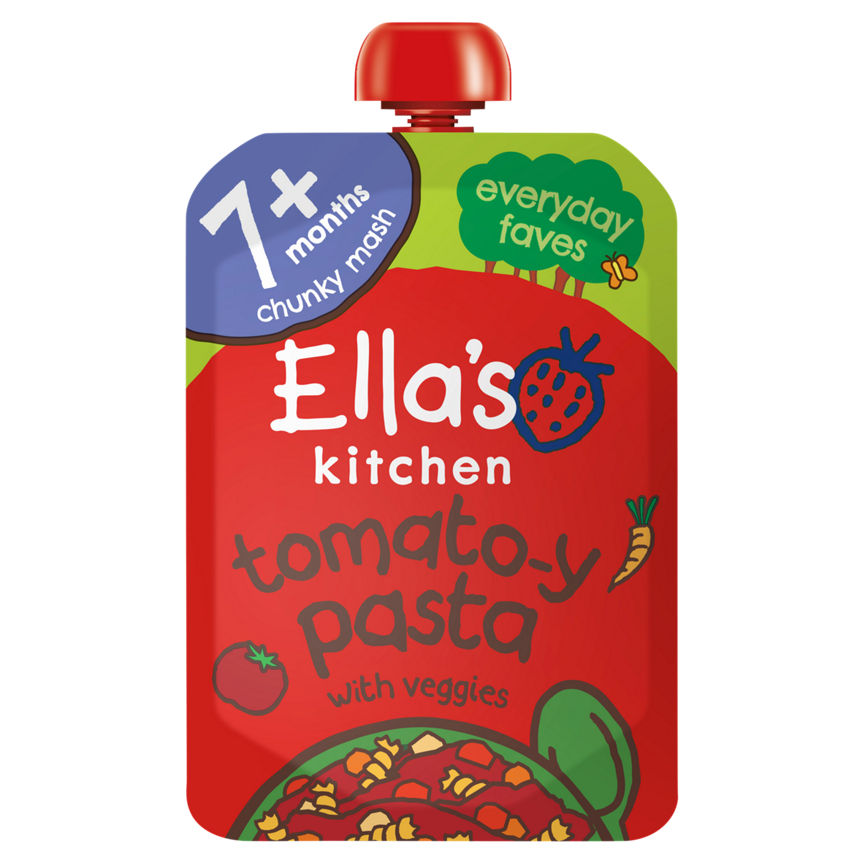 Ella's Kitchen Organic Tomato-y Pasta Baby Food Pouch 7+ Months GOODS ASDA   