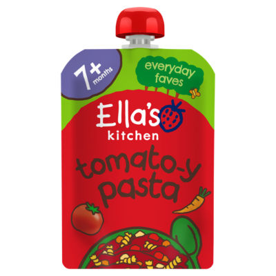 Ella's Kitchen Tomato-y Pasta with Veggies baby food pouch 130g - British product