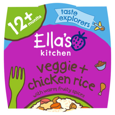 Ella's Kitchen veggie chicken rice toddler meal 200g - British product