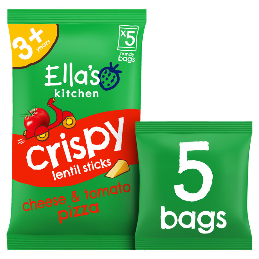 Ella's Kitchen Crispy Lentil Sticks Cheese & Tomato Pizza Flavour 3+ Years GOODS ASDA   