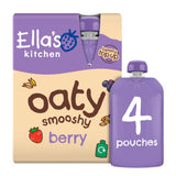 Ella's Kitchen Berry Oaty Smooshy baby fruit oat pouch 4x90g, UK version