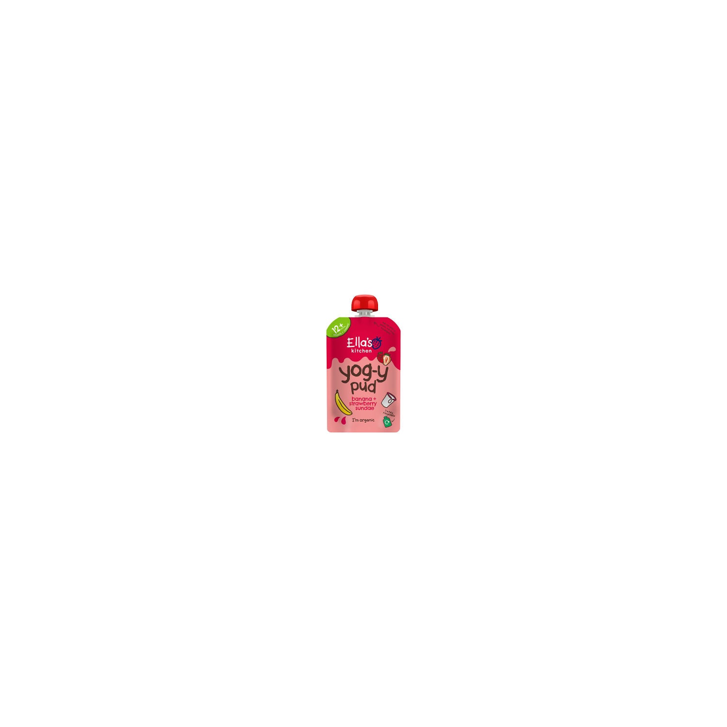 Ella's Kitchen banana strawberry yogurt 90g - British product