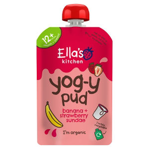 Ella's Kitchen banana strawberry yogurt 90g - British product