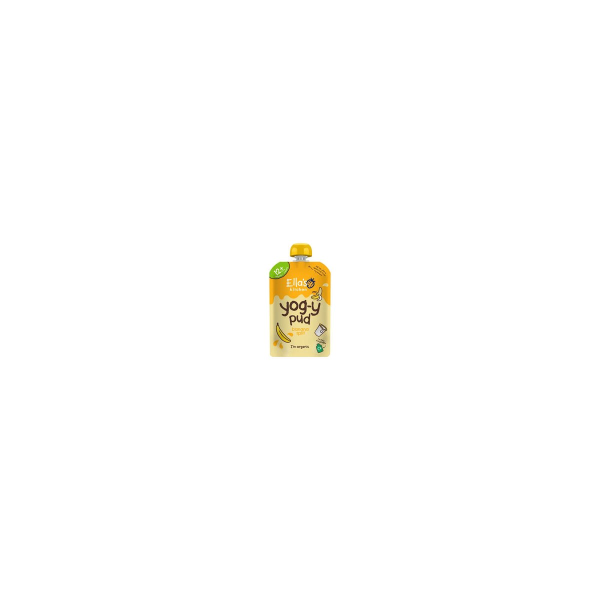 Ella's Kitchen banana split yogurt 90g, imported from the UK
