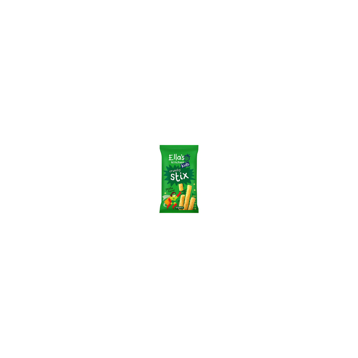 Ella's Kitchen organic pesto crunchy stix 22g, imported from the UK