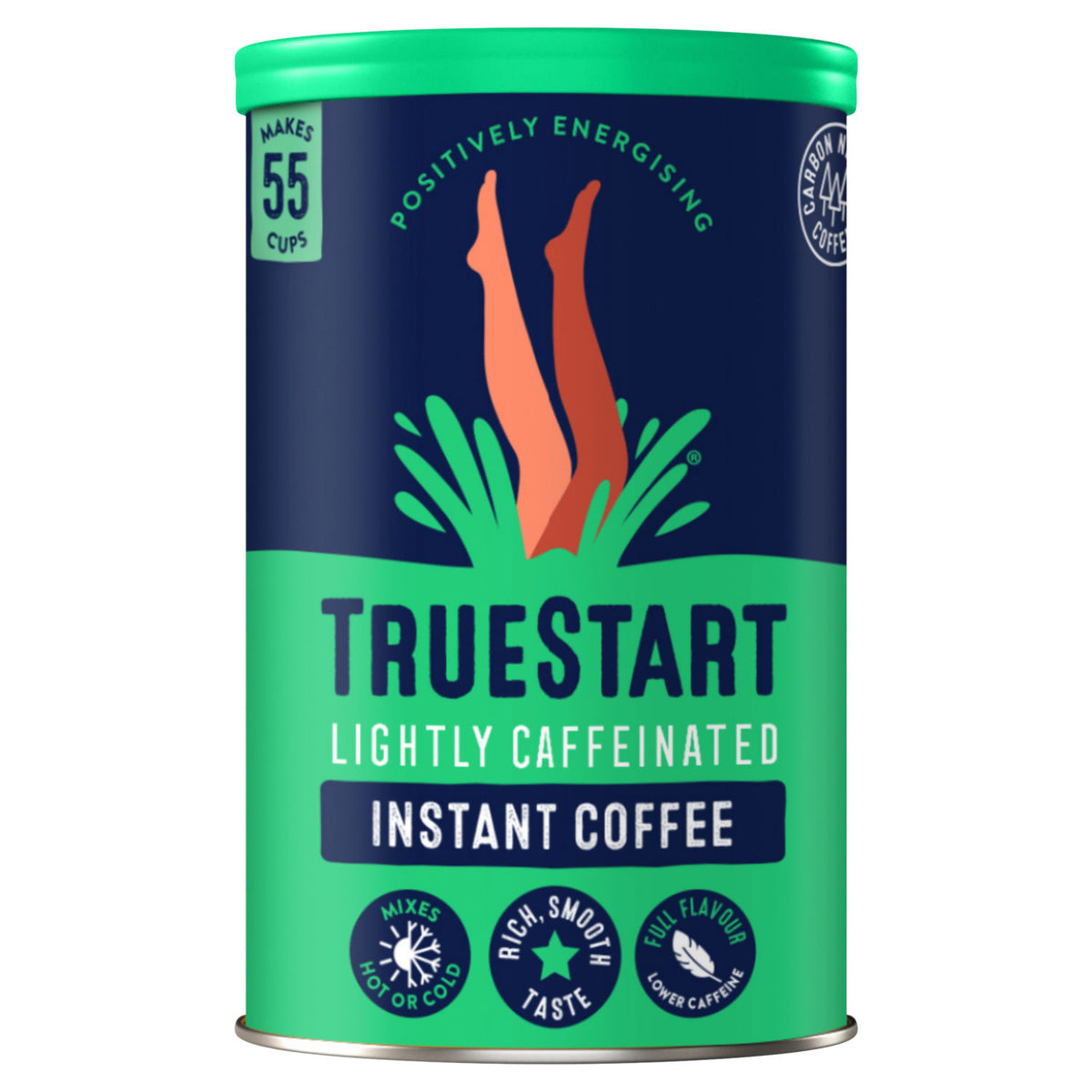 TrueStart instant coffee lightly caffeinated 100g, imported from the UK
