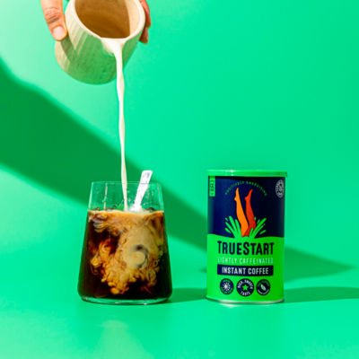TrueStart instant coffee lightly caffeinated 100g, imported from the UK