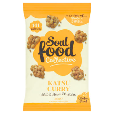 ASDA Soul Food Collective Katsu Curry Nut & Seed Clusters 30g- Buy online at McGrocer