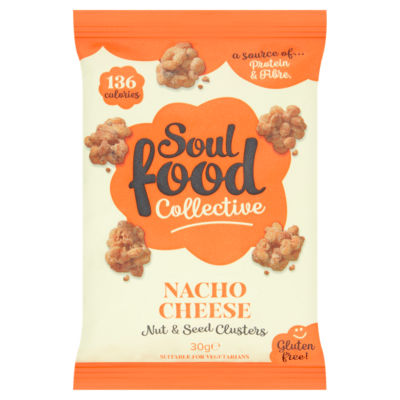 Soul Food Collective Nacho Cheese Clusters 30g (British brand)
