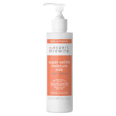 Lait hydratant Super Settle de My Expert Midwife pour bébé de 3 mois 250ml