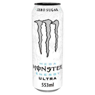 Monster Energy Ultra zero sugar 553ml resealable can, imported from the UK