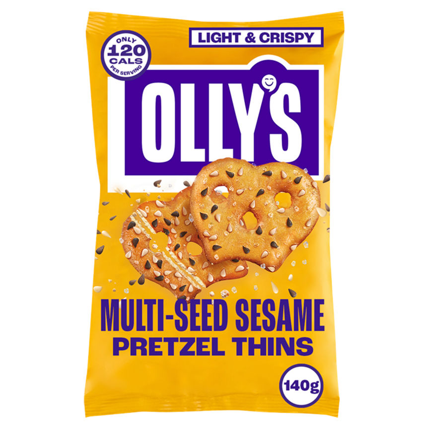 Olly's Pretzels Thins Multi-Seed Sesame Pretzel Thins