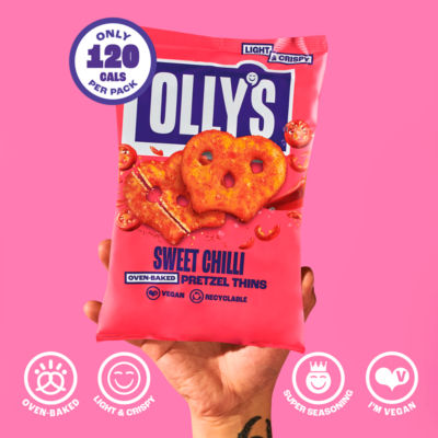 Olly's sweet chilli pretzel thins 140g - British product