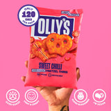 Olly's sweet chilli pretzel thins 140g - British product