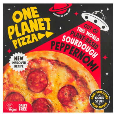 One Planet Plant-Based Pepperoni Pizza 310g, importiert aus Großbritannien