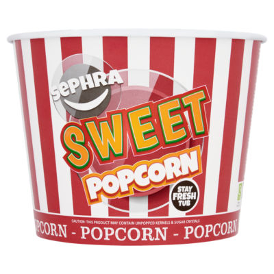 Sephra sweet popcorn 140g (British brand)