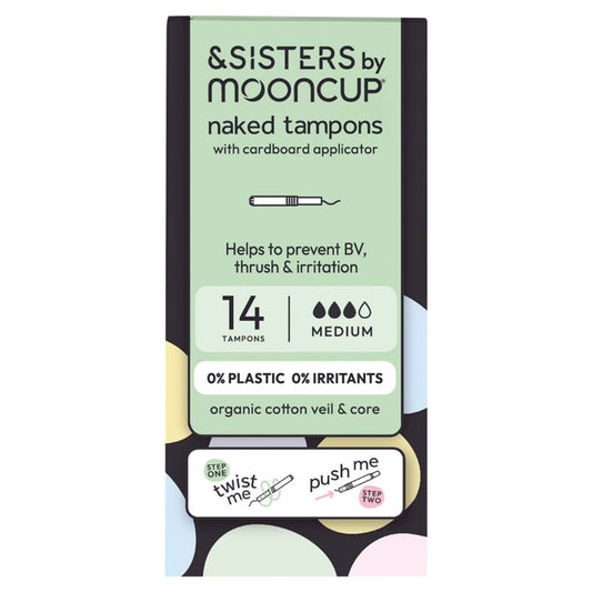 &Sisters by Mooncup 14 Eco-Applicator Tampons Medium GOODS ASDA   