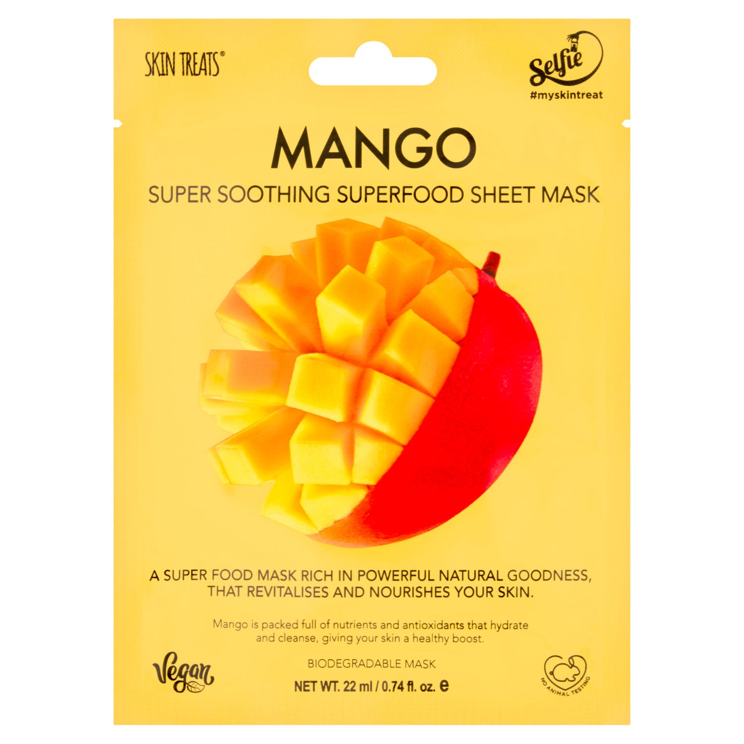 Skin Treats Mango Super Soothing sheet mask 22ml (British brand)