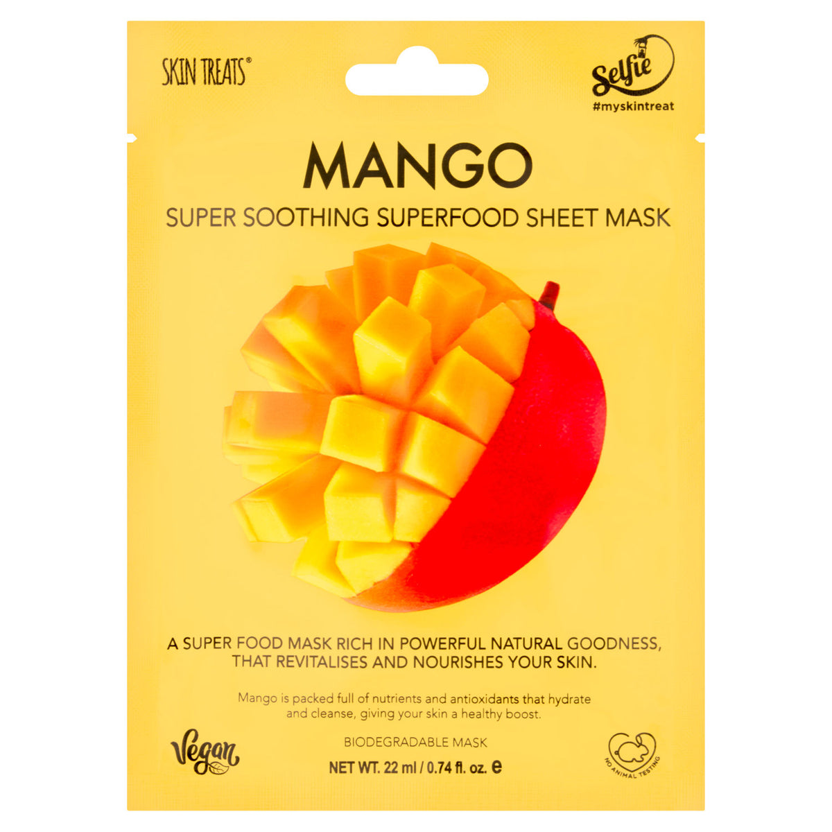 Skin Treats Mango Super Soothing sheet mask 22ml (British brand)