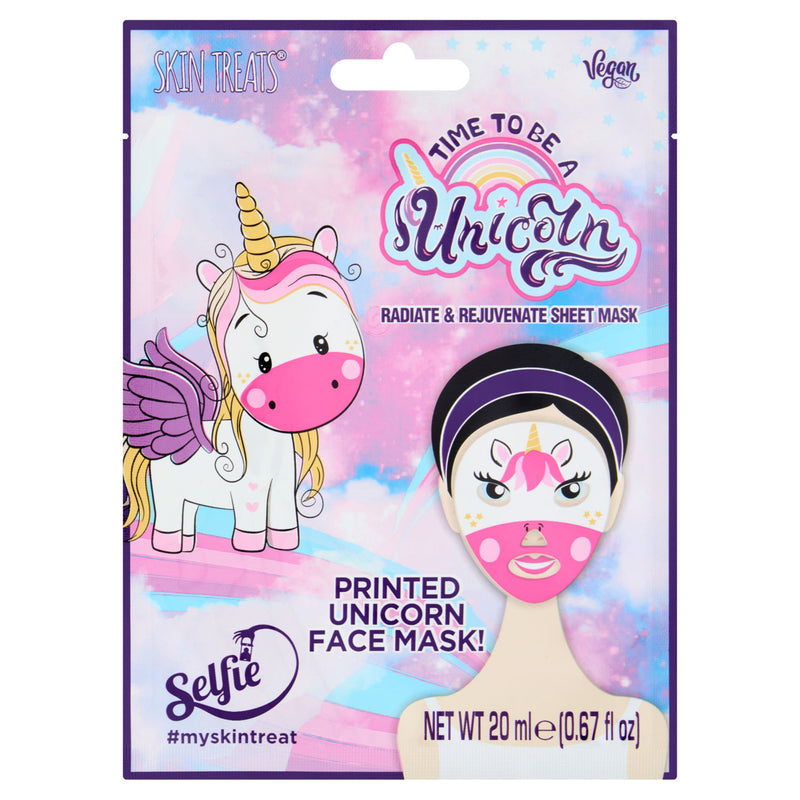 Skin Treats radiate and rejuvenate sheet mask 20ml, UK version