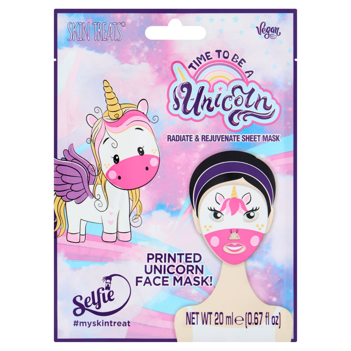 Skin Treats radiate and rejuvenate sheet mask 20ml, UK version