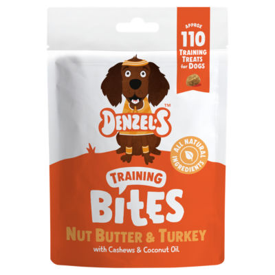 ASDA Denzel's Nut Butter & Turkey Training Bites Dog Training Treats 100g- Buy online at McGrocer
