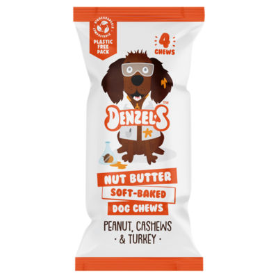 Denzel's dog chews peanut cashews turkey 75g - British product
