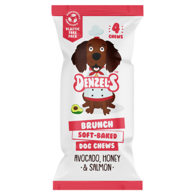 Denzel's brunch soft-baked dog chews avocado honey salmon 75g, UK version