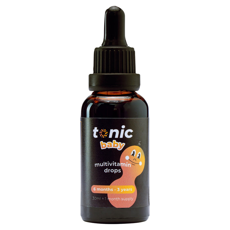 Tonic Baby multivitamin drops peach and banana 30ml - British product