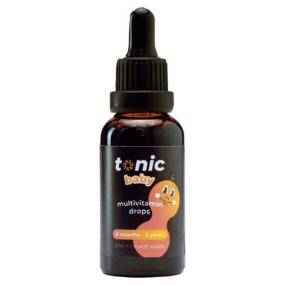 Tonic Baby multivitamin drops peach and banana 30ml - British product